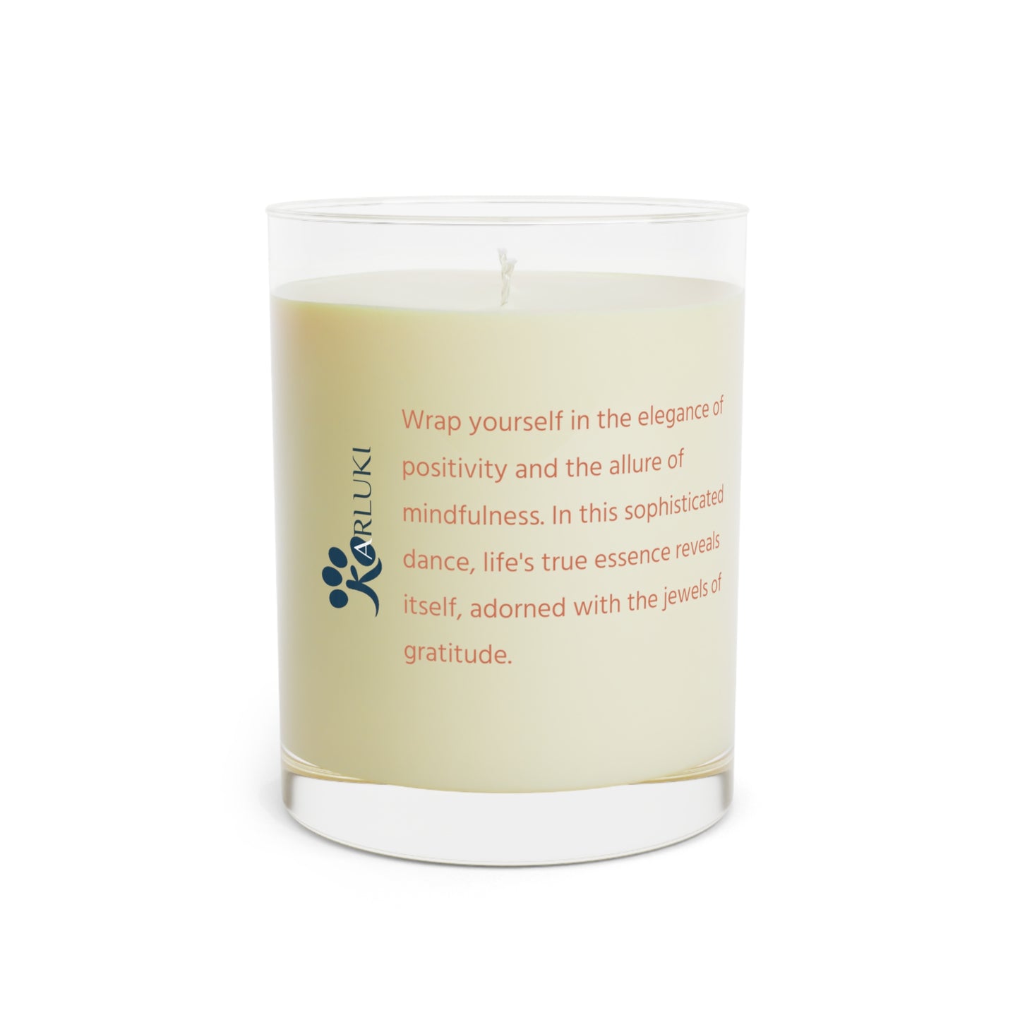 Stay Pawsitive Scented Candle - Full Glass, 11oz