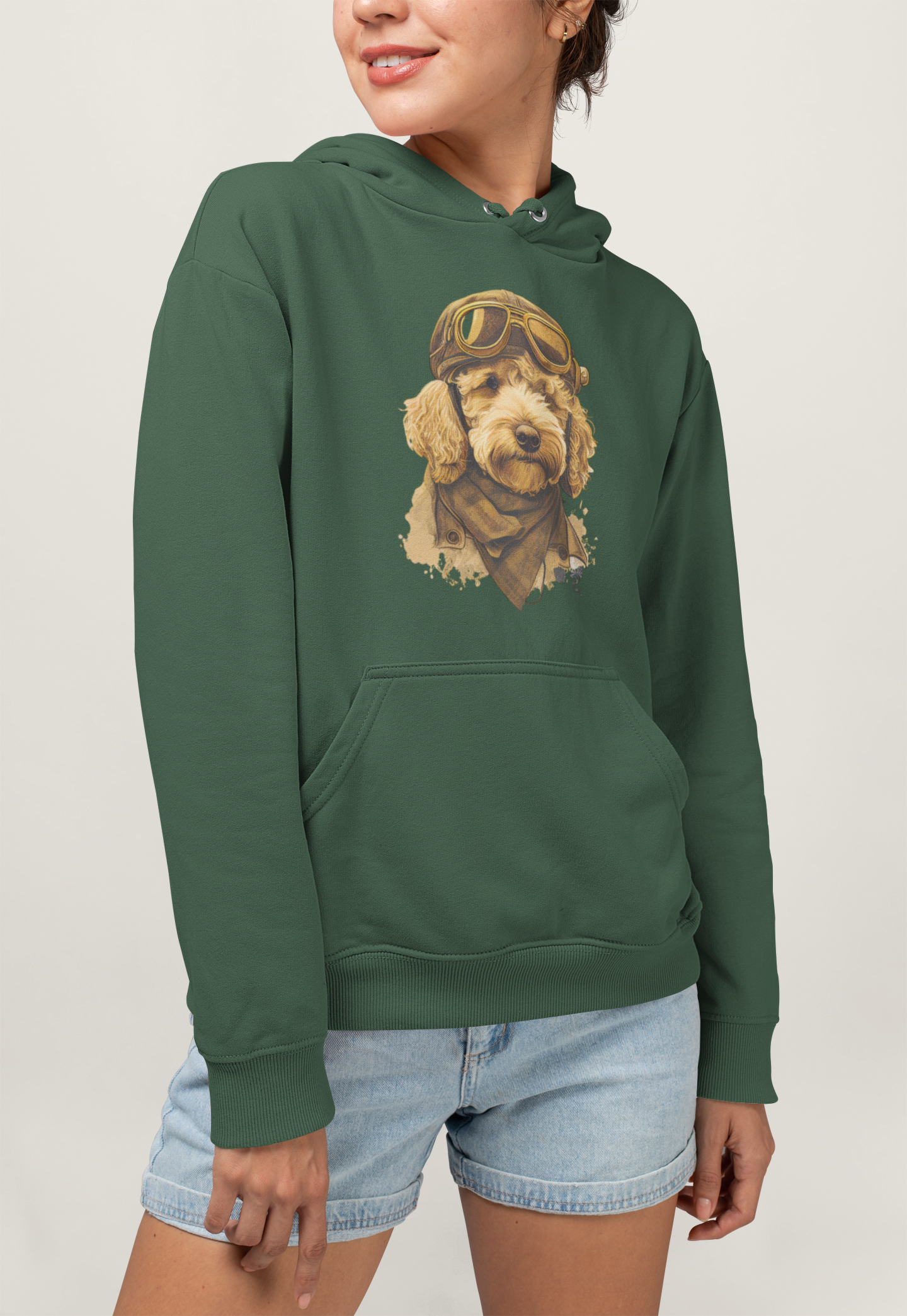 Retro Aviator Unisex Hooded Sweatshirt